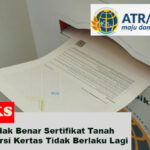 Kementerian ATR/BPN Luruskan Hoaks Sertifikat Kertas Tidak Berlaku Lagi
