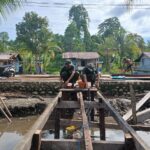Dibangunkan Jembatan, Masyarakat Sampaikan Terima Kasih Kepada Satgas TMMD