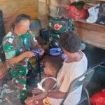Satgas TMMD Mimika Berikan Layanan Kesehatan untuk Masyarakat Kampung Pigapu