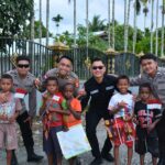 Satgas Ops Damai Cartenz Berbagi Keceriaan Bersama Anak-anak di Mimika