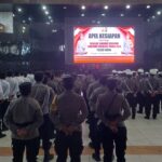 Hadapi Perubahan Iklim, Polres Mimika Gelar Apel Siaga Gabungan