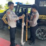 Polsek Kawasan Bandara Sita 81 Bahan Baku Anak Panah di Bandara Mozes Kilangin Timika