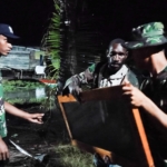 Hujan Deras Tak Padamkan Semangat Warga Dukung TMMD di Kampung Keakwa