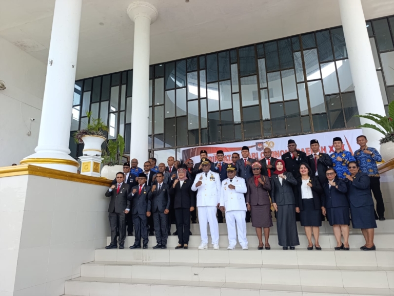 Pemkab Mimika Gelar Apel Gabungan Peringati Hari Otonomi Daerah ke-30