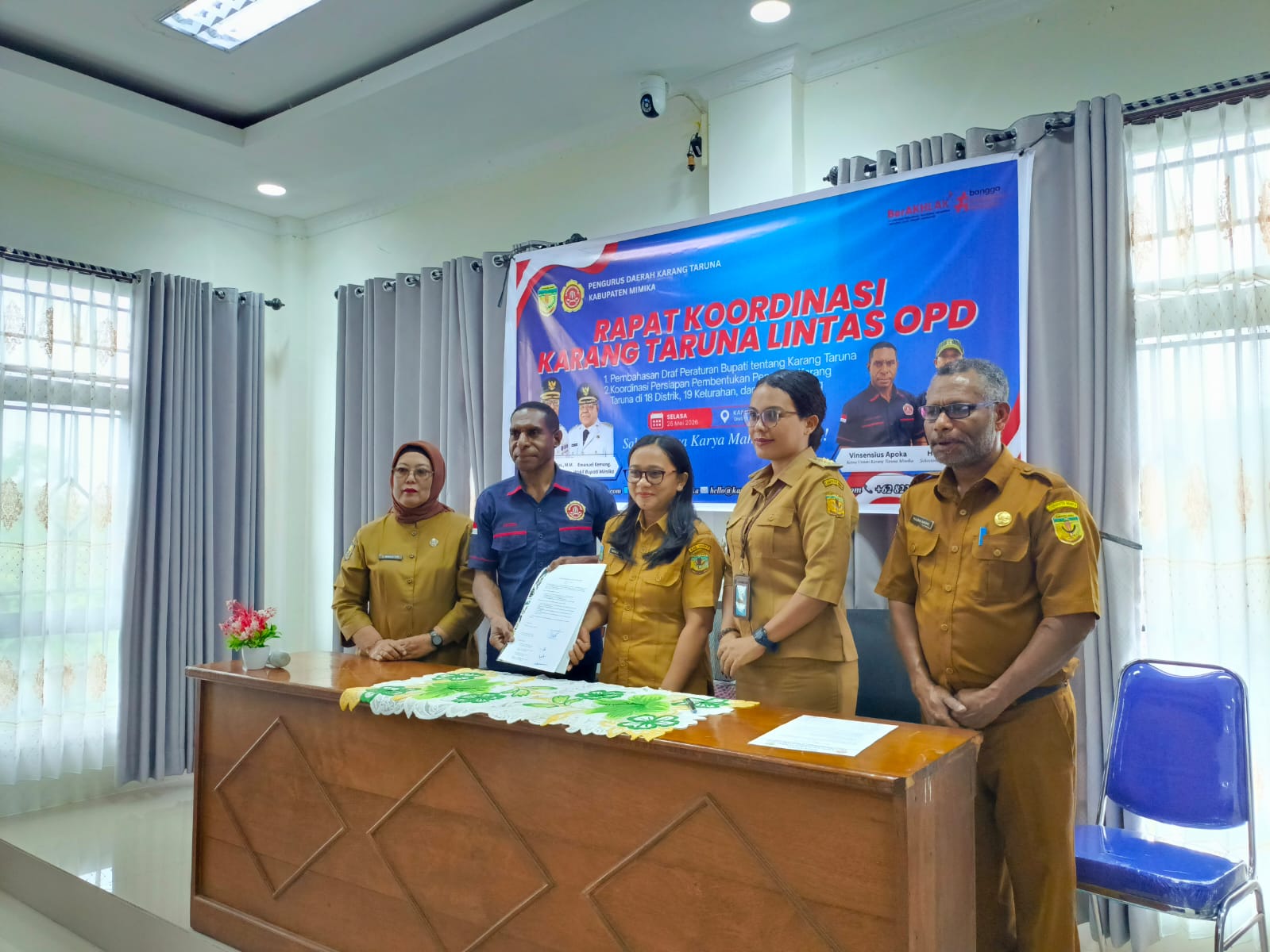 Rakor Karang Taruna Lintas OPD di Mimika Baru Bahas Peraturan dan Pembentukan Pengurus 18 Distrik