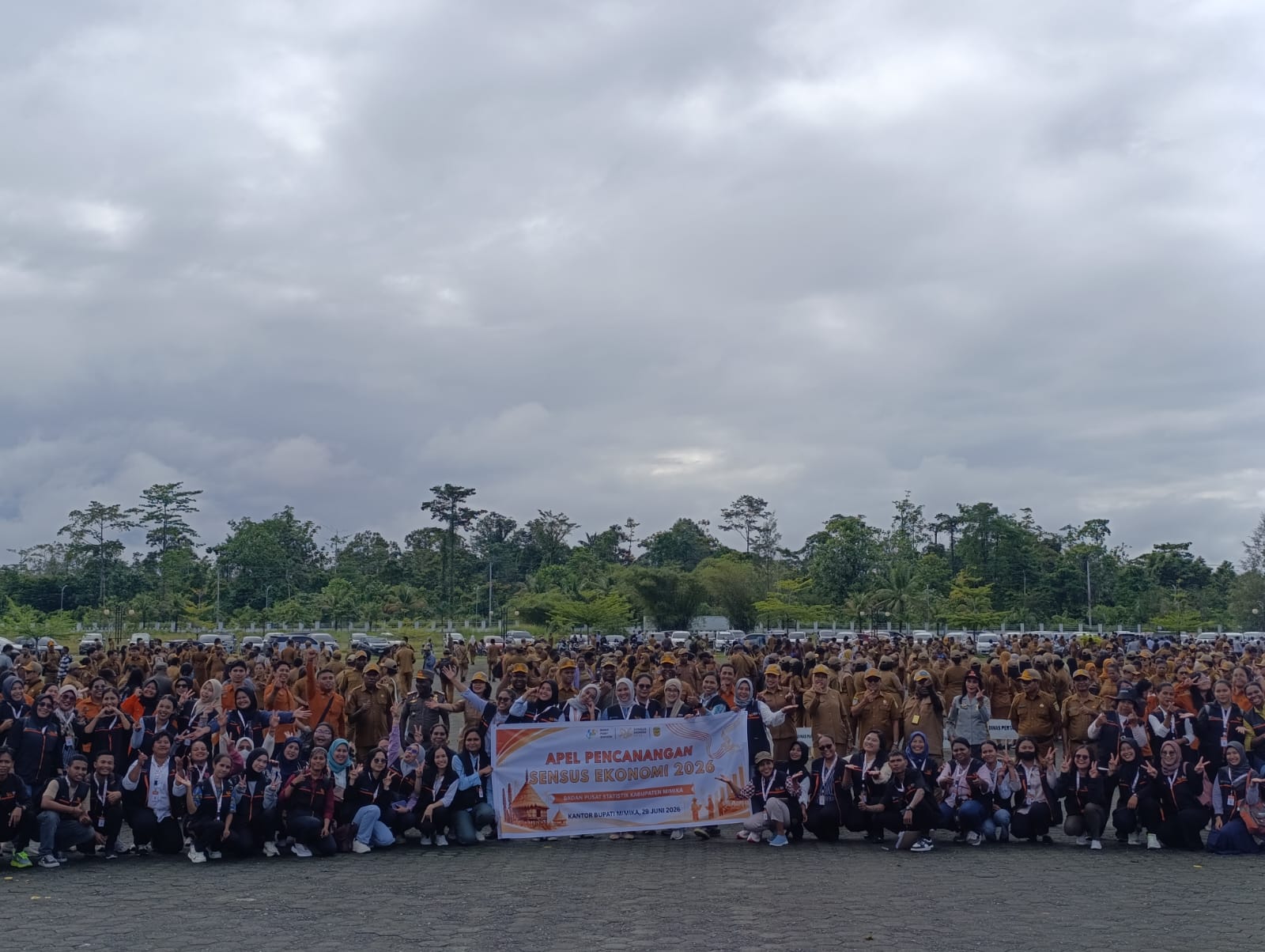 210 Petugas Dikukuhkan, Sensus Ekonomi 2026 Mimika Resmi Dimulai