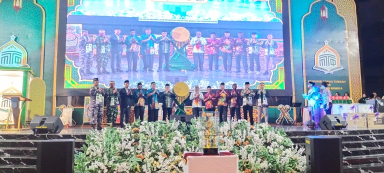 MTQ I Provinsi Papua Tengah Resmi Ditutup, Mimika Raih Juara Umum
