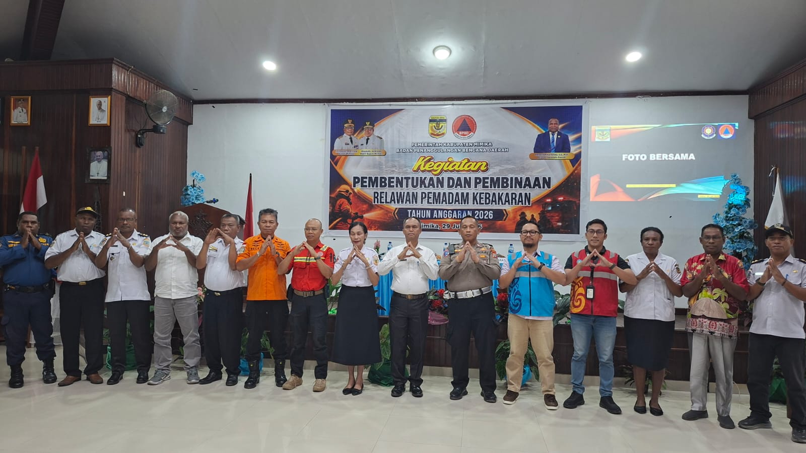 BPBD Mimika Cetak 150 Relawan Pemadam Kebakaran dari Empat Distrik