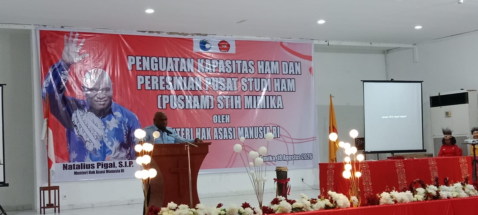 Menteri HAM Natalius Pigai Resmikan Pusat Studi HAM Pertama di Papua Tengah 3 IMG 20260819 WA0002