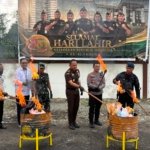 Pemusnahan Barang Bukti 19 Perkara di Kejari Mimika, Termasuk Sabu dan Ribuan Obat Terlarang
