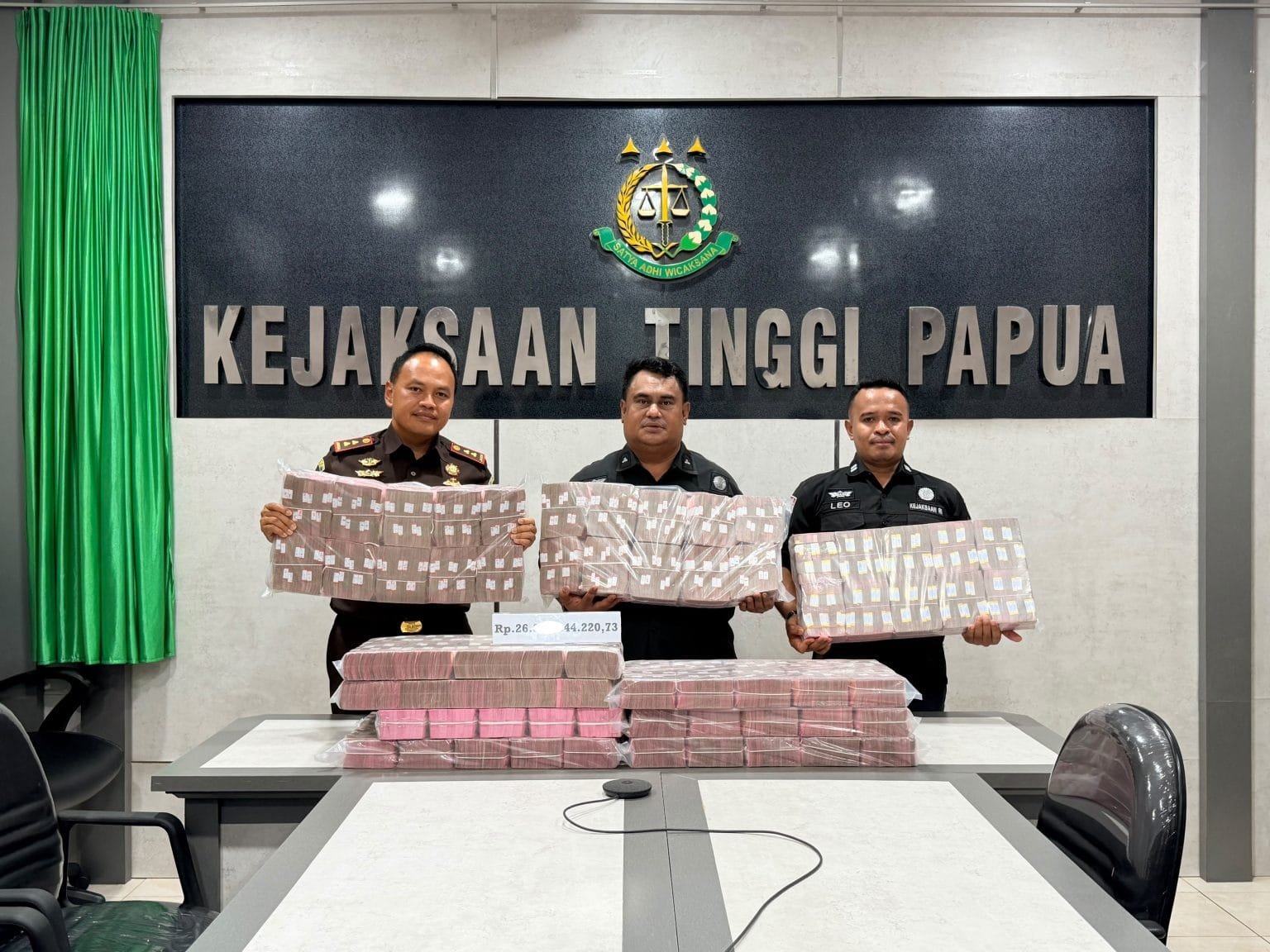 Kejari Mimika Tuntaskan Eksekusi Uang Pengganti Korupsi Rp31,3 Miliar, Rp26,36 Miliar Disetor ke Kas Negara