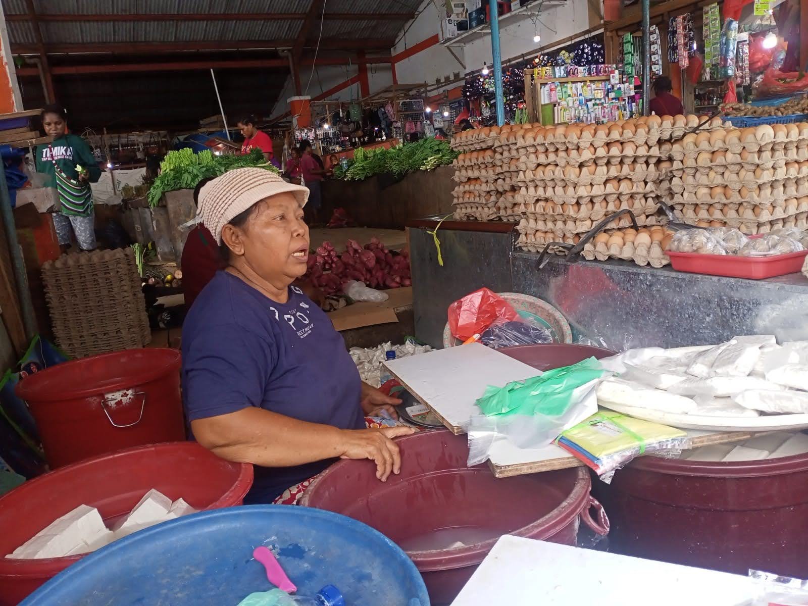 Harga Tahu dan Tempe di Pasar Sentral Timika Normal, Produsen Sesuaikan Ukuran
